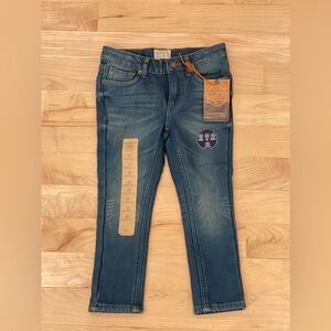 NWT Weatherproof Jean, Size 4T, blue. Fleece Bonded Inside.